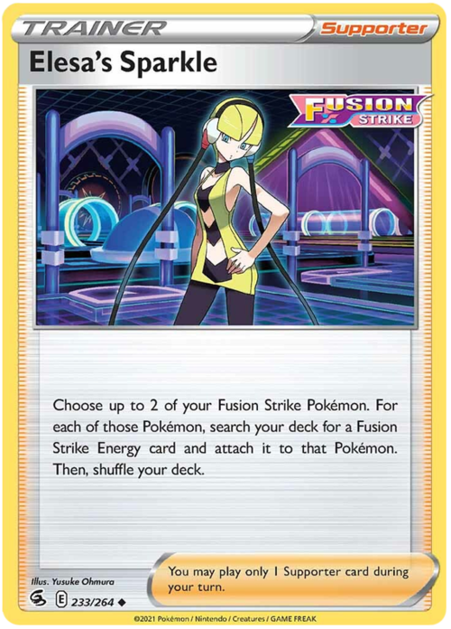 Elesa's Sparkle Card Front