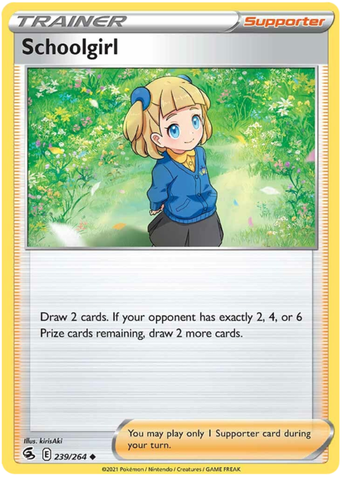 Schoolgirl Card Front