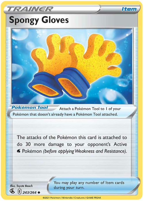 Spongy Gloves Card Front