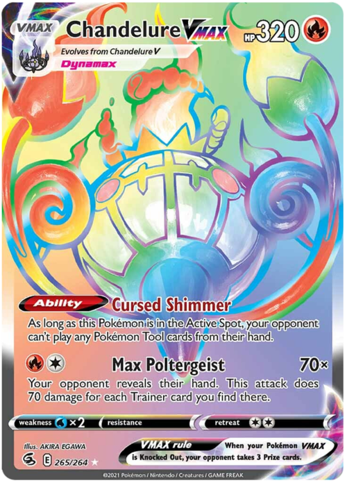 Chandelure VMAX Card Front