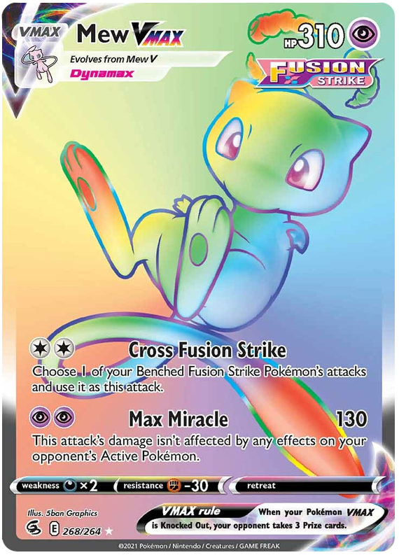 rare mew cards Mew VMAX Fusion Strike | Pokémon