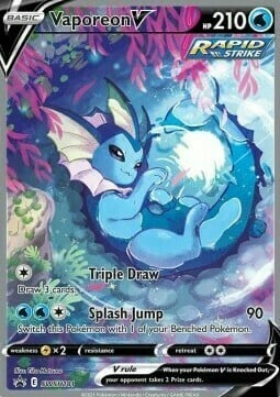 Vaporeon V Card Front