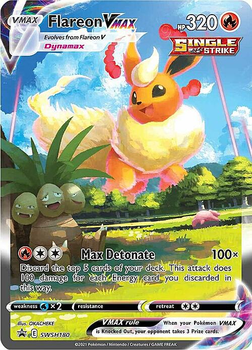 Flareon VMAX Card Front