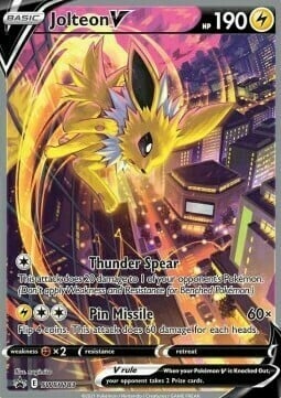 Jolteon V Card Front