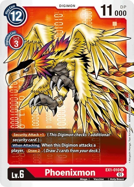 Phoenixmon Card Front