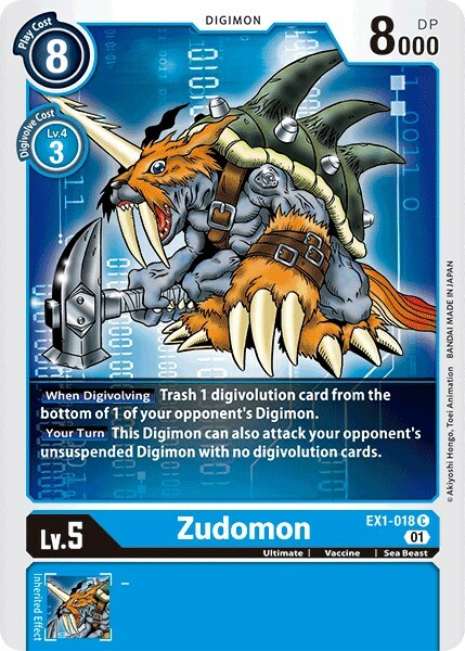 Zudomon Card Front