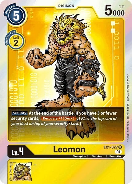 Leomon Card Front