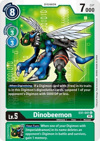 Dinobeemon Card Front