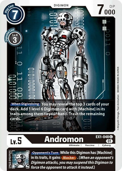 Andromon Card Front