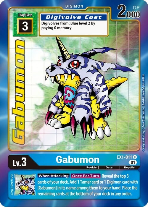 Gabumon Card Front