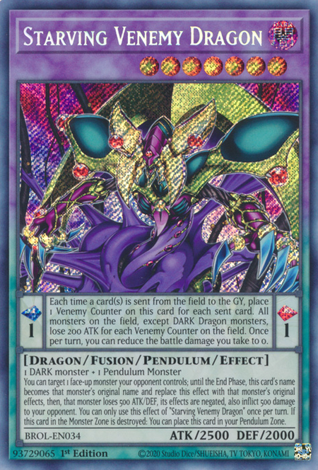 Starving Venemy Dragon Card Front