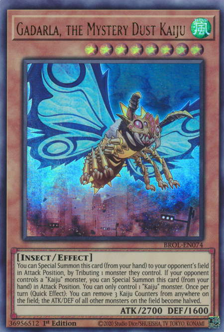 Gadarla, the Mystery Dust Kaiju Card Front