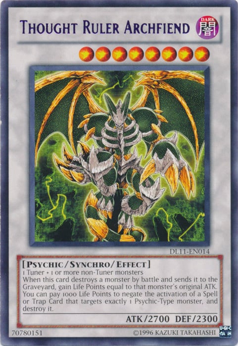 Thought Ruler Archfiend Card Front