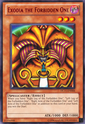 Exodia the Forbidden One Card Front