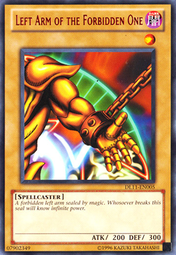 Left Arm of the Forbidden One Card Front