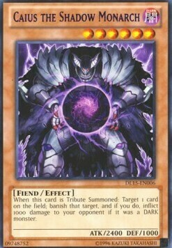 Caius il Monarca dell'Ombra Card Front