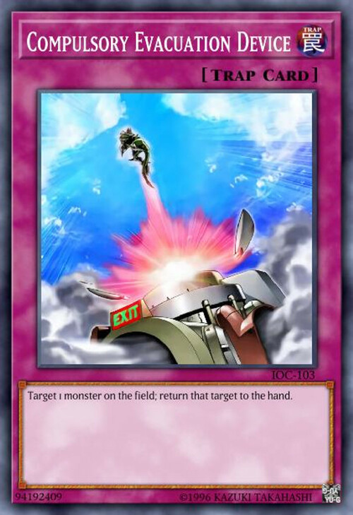 Compulsory Evacuation Device Card Front