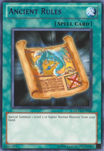 Ancient Rules Card Front