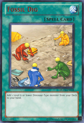 Fossil Dig Card Front