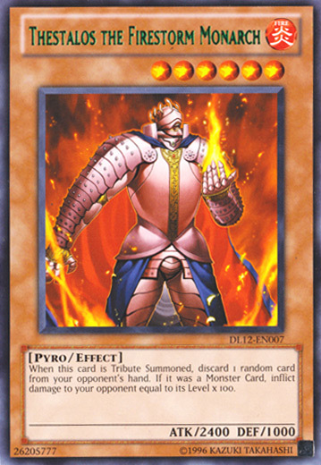 Thestalos il Monarca della Tempesta di Fuoco Card Front