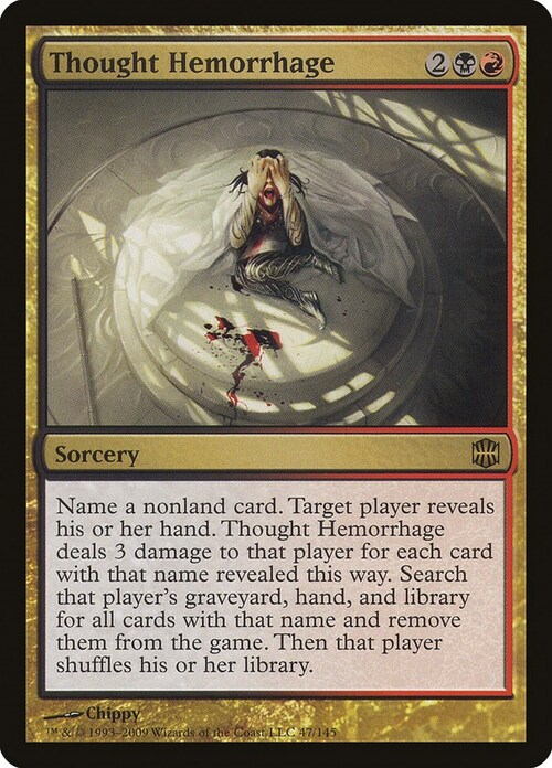 Thought Hemorrhage Card Front