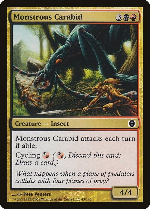 Monstrous Carabid Card Front