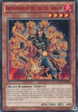Brotherhood of the Fire Fist - Dragon Card Front