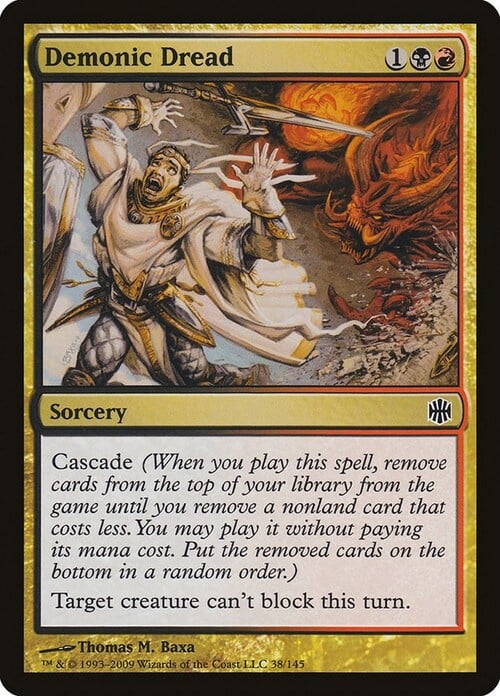 Demonic Dread Card Front