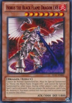 Horus the Black Flame Dragon LV8 Card Front