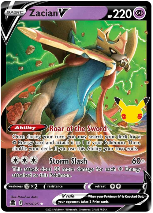 Zacian V Card Front