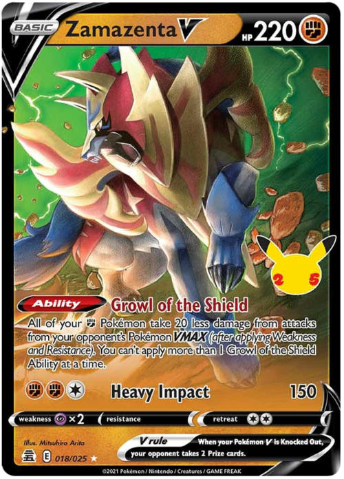 Zamazenta V Card Front