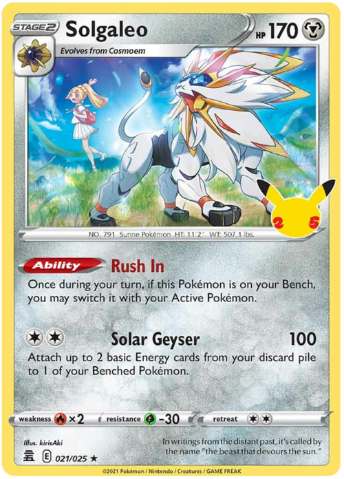 Solgaleo Card Front