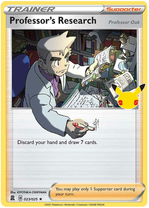 Professor's Research Card Front