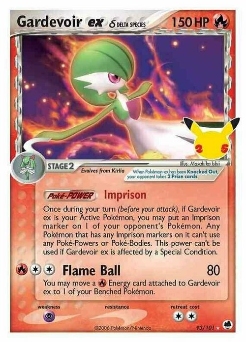 Gardevoir ex δ Delta Species Card Front