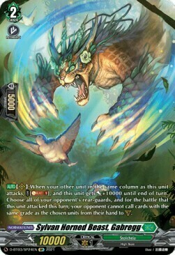 Sylvan Horned Beast, Gabregg Card Front