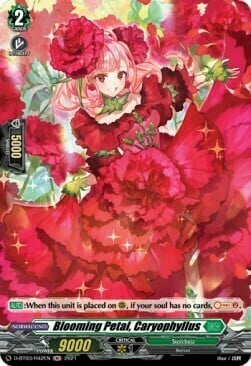 Blooming Petal, Caryophyllus [D Format] Card Front