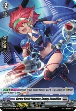 Aurora Battle Princess, Survey Vermillion [D Format] Card Front