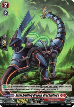Blast Artillery Dragon, Brachioforce Card Front