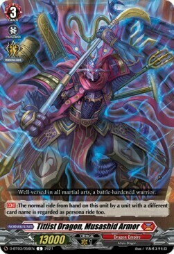 Titlist Dragon, Musashid Armor Card Front