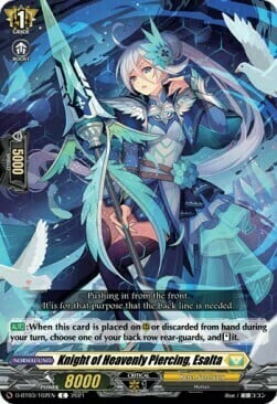 Knight of Heavenly Piercing, Esalta Card Front