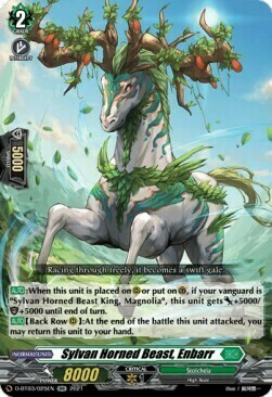 Sylvan Horned Beast, Enbarr [D Format] Card Front