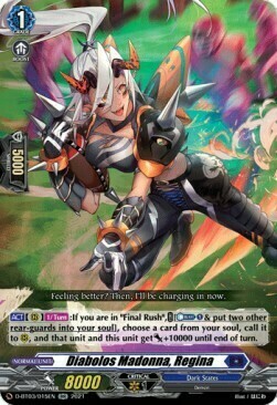 Diabolos Madonna, Regina Card Front