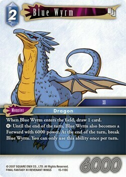 Blue Wyrm Card Front