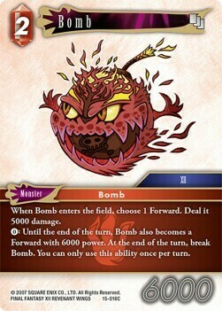 Bomb Card Front