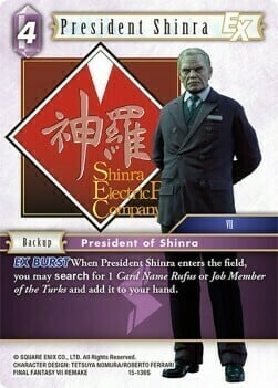 President Shinra Card Front