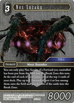 Nox Suzaku Card Front