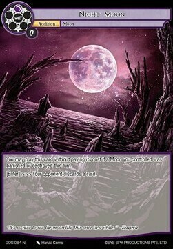 Night Moon Card Front