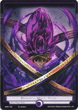 Darkness Magic Stone Card Front