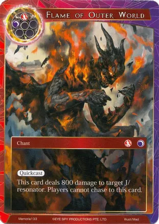 Flame of Outer World Card Front