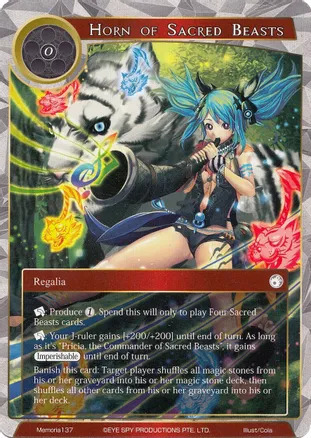 Horn of Sacred Beasts Card Front